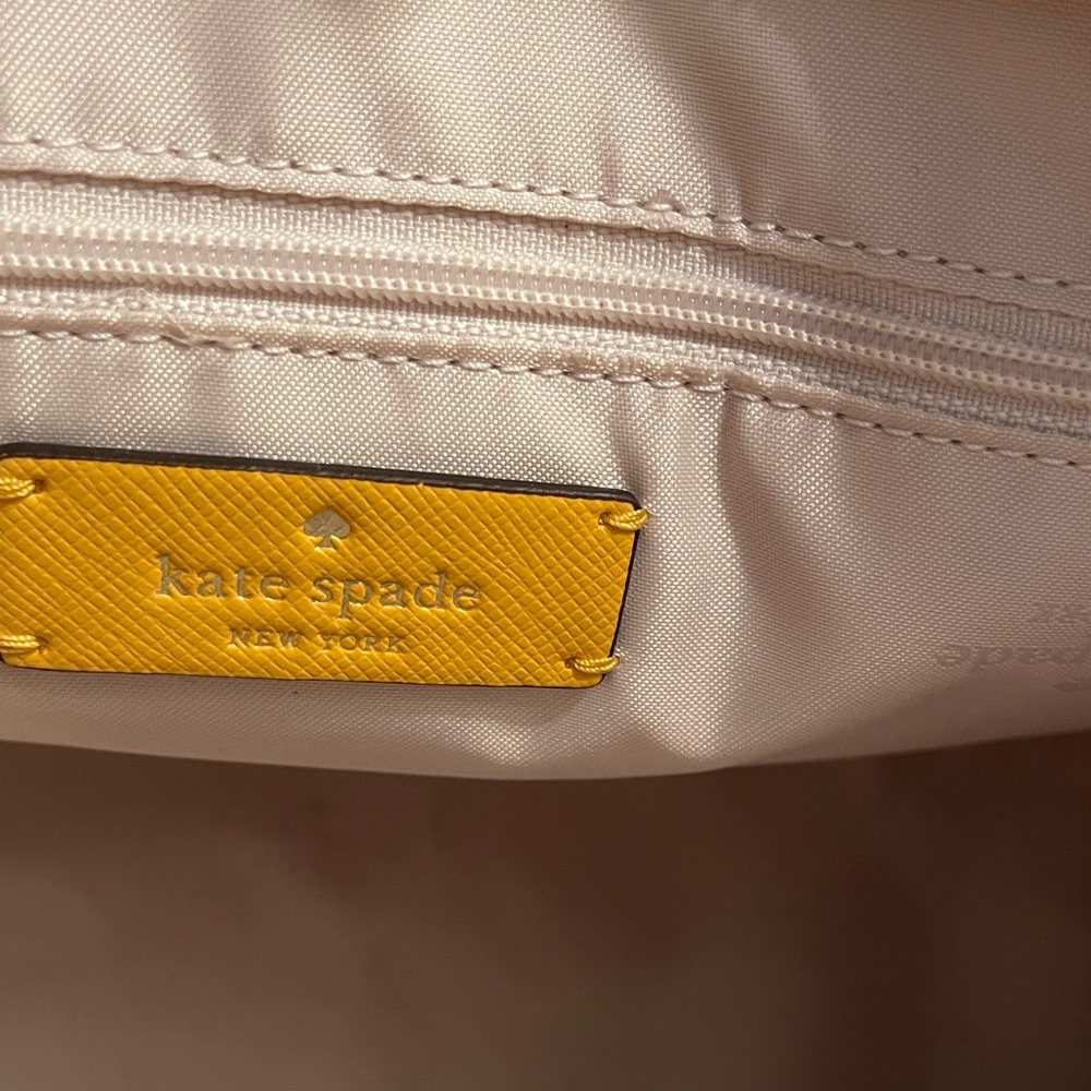 Kate Spade Sunny Yellow Tote (10.5 inches wide & 10 inches long). - Picture 3 of 6